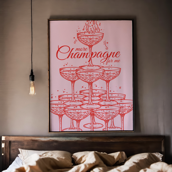 Poster, Fată: Șampanie, 30x40