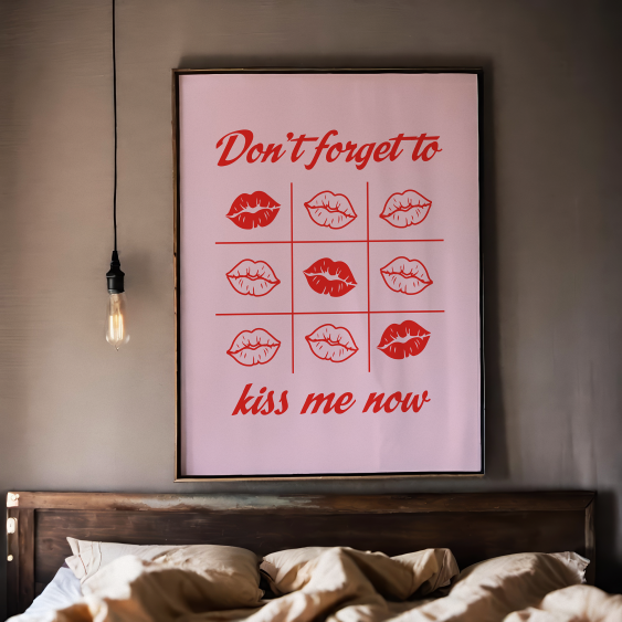 Poster, Fată: Sărut, 30x40