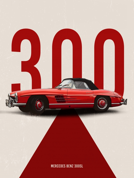 Poster, Mașini: Mercedes Benz 3, 21x30