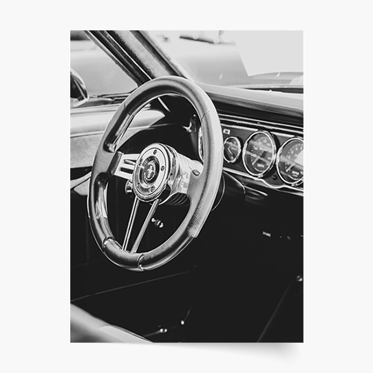 Poster, Mașini: Interiorul Mustang, 21x30