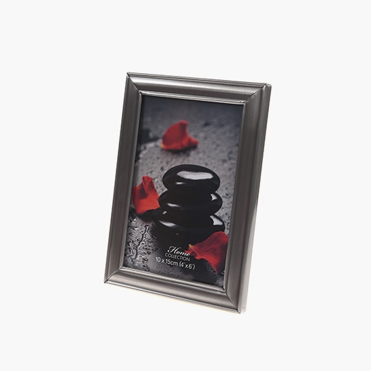 Ramă foto pentru poze 13x18 BP argint periat vechi, 13x18 cm
