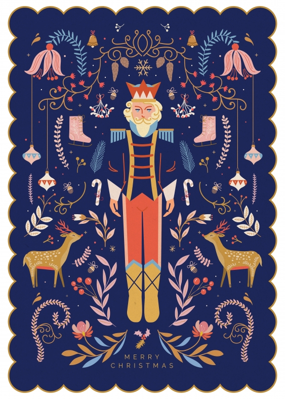 Poster, Crăciun: Albastrul Spărgător de Nuci, 50x70
