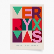 Poster, Crăciun: Merry X-Mas 3, 20x30 cm