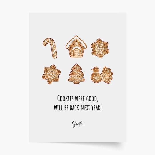 Poster, Sărbători: Fursecuri bune, 50x70