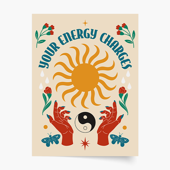 Poster, Tarot: Energie, 30x40