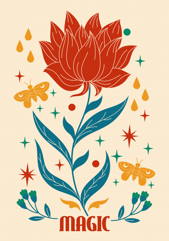 Poster, Tarot: Floare, 30x40