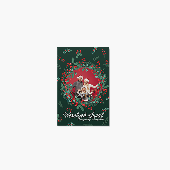 Felicitare personalizată Sărbătorile noastre, 10x15 cm