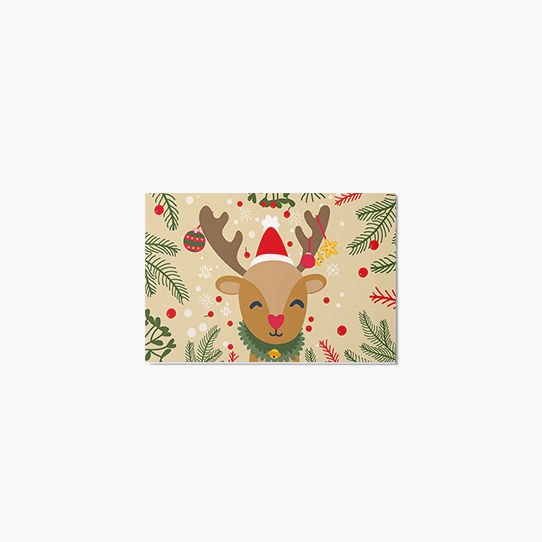 Felicitare personalizată Ren, 15x10 cm