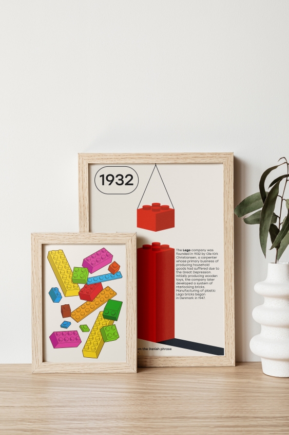 Poster, Blocuri de construcție: Istoric, 70x100
