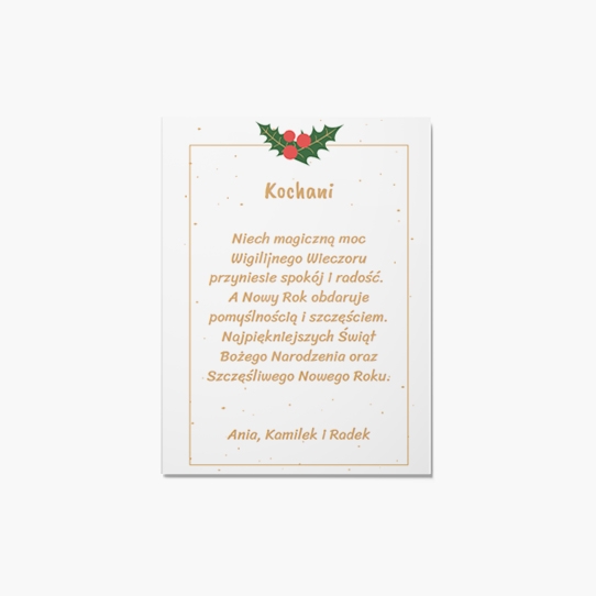 Felicitare personalizată Crăciun fericit, 10x15 cm