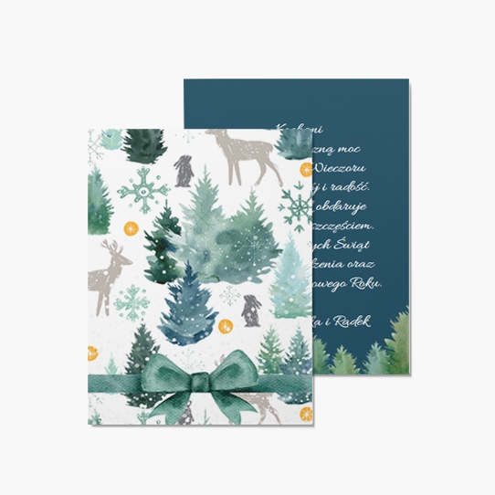 Felicitare personalizată Crăciun magic, 10x15 cm