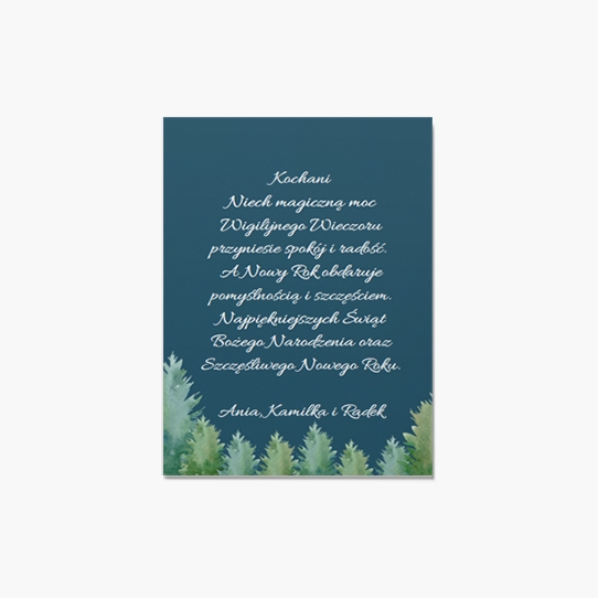 Felicitare personalizată Crăciun magic, 10x15 cm