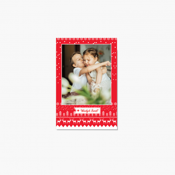 Felicitare personalizată Crăciun fericit, 10x15 cm