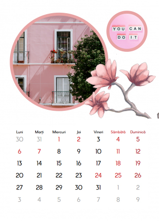 Calendar de perete, Primăvară tot anul, 20x30-A4 cm