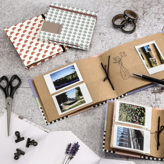 Album tip lipire pentru fotografii instantanee PEPENI 56 fotografii, 10x15 cm
