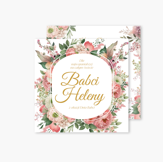 Felicitare personalizată Pentru cea mai grozavă bunică, 14x14 cm