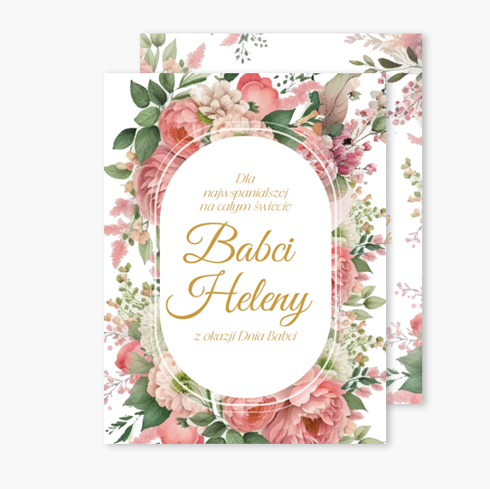 Felicitare personalizată Pentru cea mai grozavă bunică, 10x15 cm