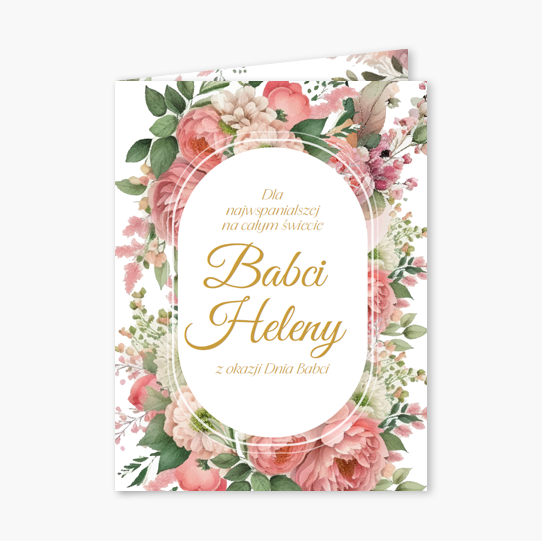 Felicitare personalizată Pentru cea mai grozavă bunică, 20x30 cm