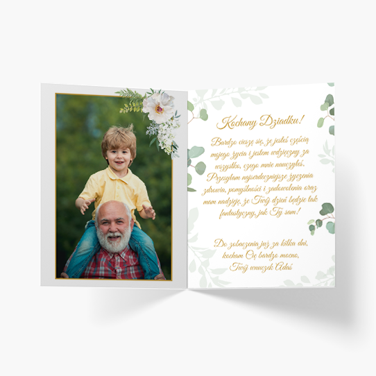 Felicitare personalizată Pentru cel mai mare bunic, 20x30 cm