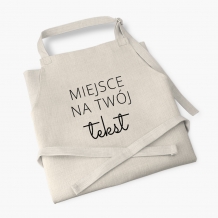 Șorț Textul tău, Bej