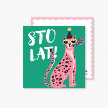 Felicitare personalizată Ghepard, 14x14 cm