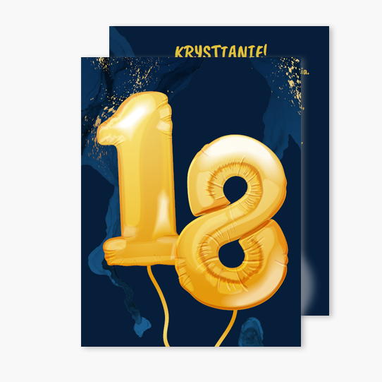 Felicitare personalizată Albastru 18, 10x15 cm