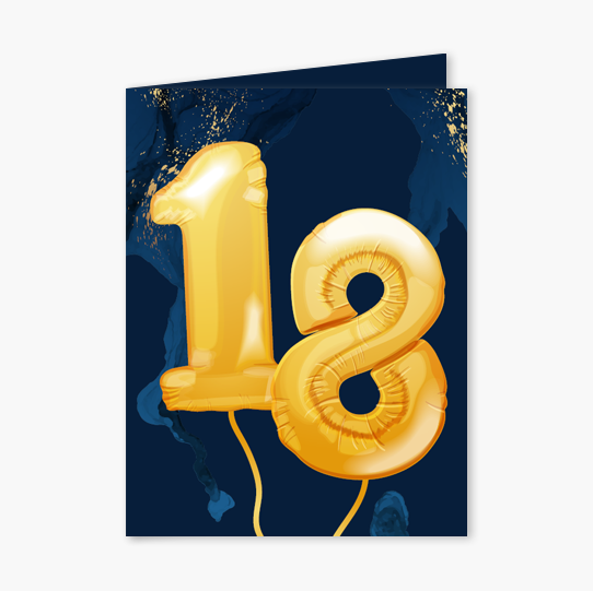 Felicitare personalizată Albastru 18, 20x30 cm