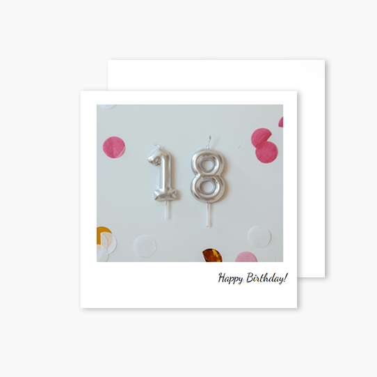 Felicitare personalizată Instagram, 14x14 cm