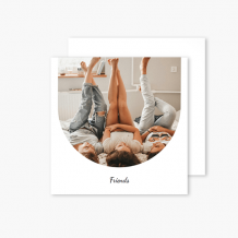 Felicitare personalizată În arc, 14x14 cm