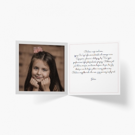 Felicitare personalizată Colecția Flori pentru Bunica, 14x14 cm
