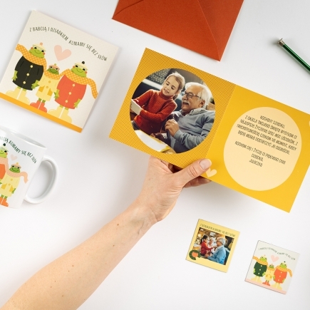Felicitare personalizată Colecția Magic Connection - versiunea 3, 14x14 cm