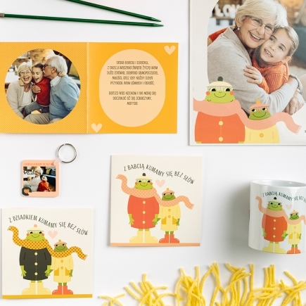 Felicitare personalizată Colecția Magic Connection - versiunea 1, 14x14 cm