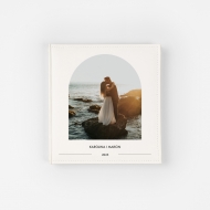 Album de piele in arc, 24x24 cm