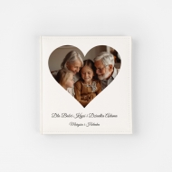 Album de piele poza in inima, 24x24 cm