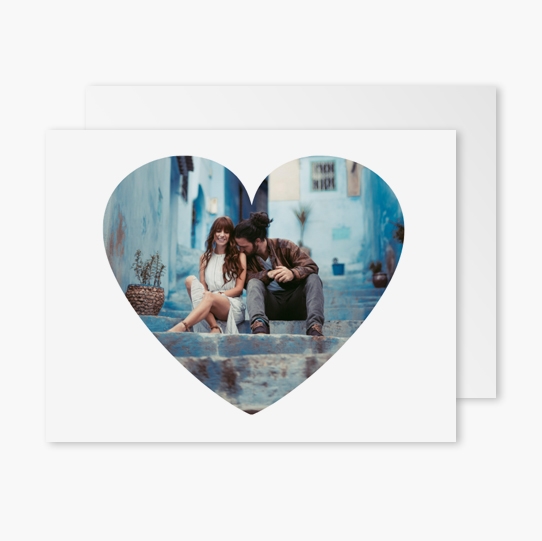 Felicitare personalizată Inimă, 20x10 cm