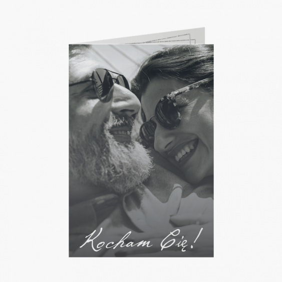 Felicitare personalizată Te iubesc, 20x30 cm