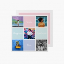 Felicitare personalizată Culori Insta, 14x14 cm