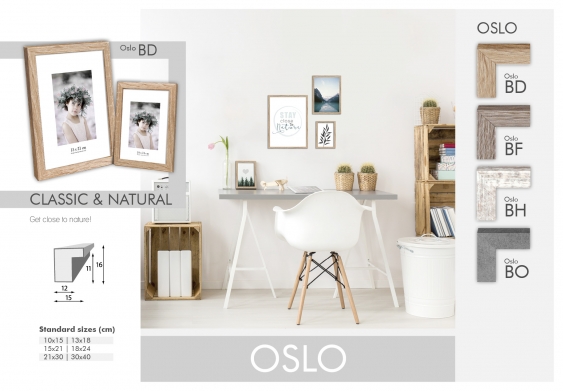 Ramă foto pentru poze OSLO 15X21 BRA, 15x21 cm