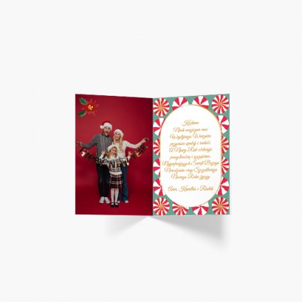 Felicitare personalizată Bucuros, 20x30 cm