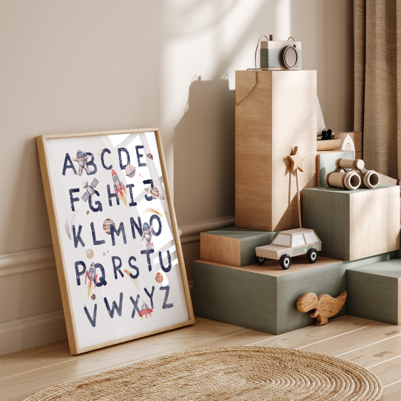 Poster, Alfabet cosmic, 20x30