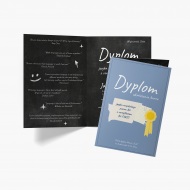 Diplomă pliabilă Diploma la scoala, 20x30 cm