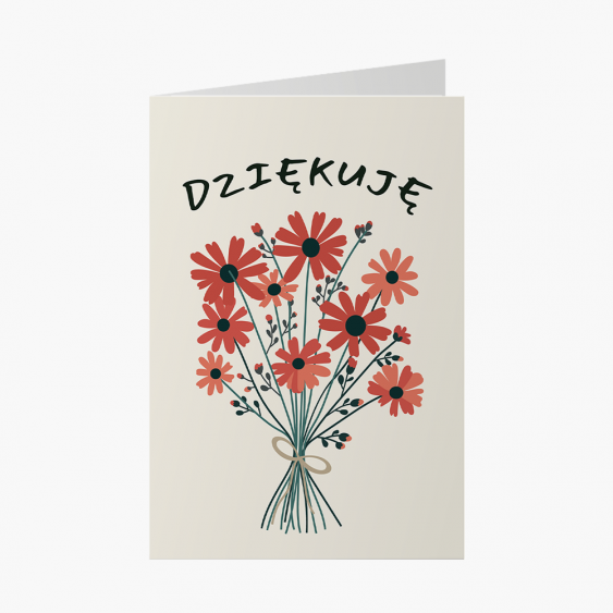 Felicitare personalizată Mulțumesc, 20x30 cm