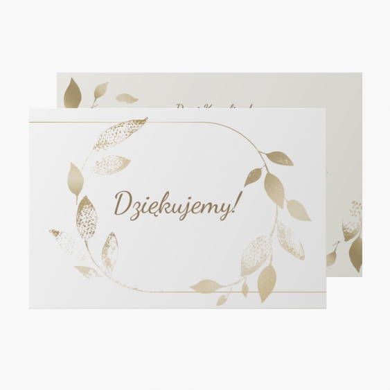 Felicitare personalizată Mulțumesc, 15x10 cm