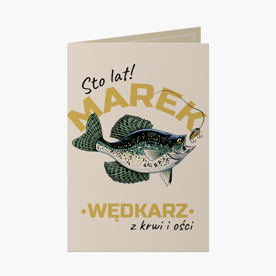 Felicitare personalizată Pentru El: Pescar, 20x30 cm
