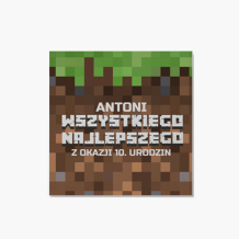 Felicitare personalizată Pentru El: Pixeli, 14x14 cm