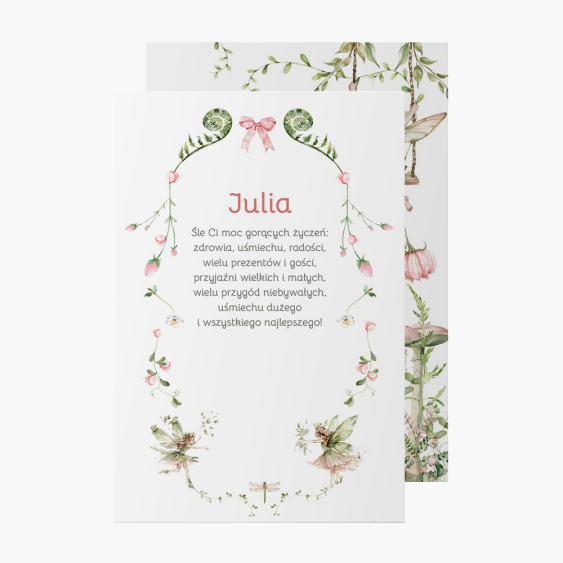 Felicitare personalizată Zâne, 10x15 cm
