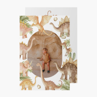 Felicitare personalizată Dinozauri 2, 10x15 cm