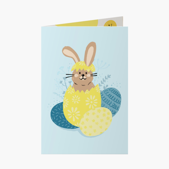 Felicitare personalizată Paște fericit, 10x15 cm