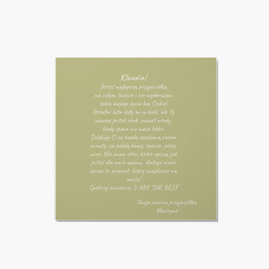 Felicitare personalizată Căpșuni, 14x14 cm