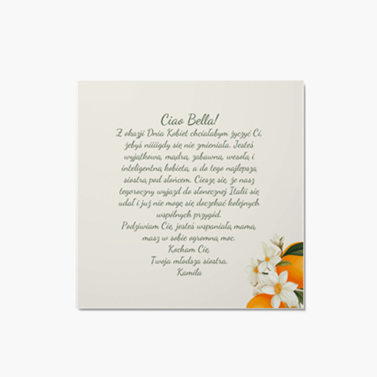 Felicitare personalizată Tropical, 14x14 cm